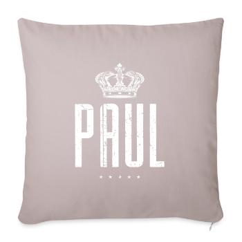 Paul - Housse de coussin décorative 45 x 45 cm - taupe clair - Devant