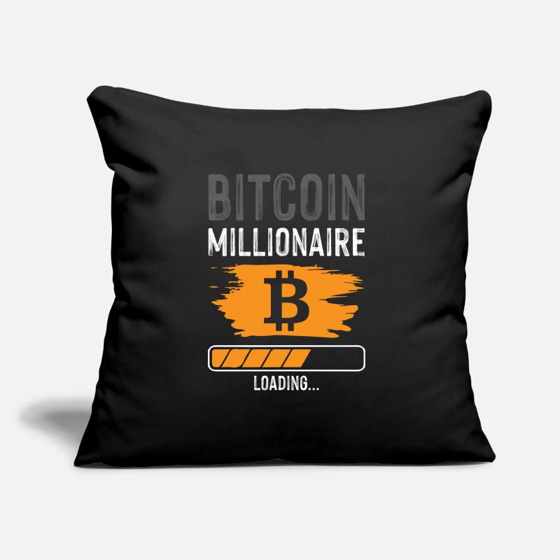 bitcoin Millionaire Sofa pillowcase 17,3'' x 17,3'' (45 x 45 cm)