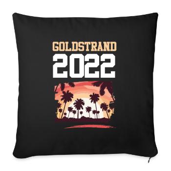 Golden Sands 2022 - Sofa pillowcase 17,3'' x 17,3'' (45 x 45 cm) - black - Front