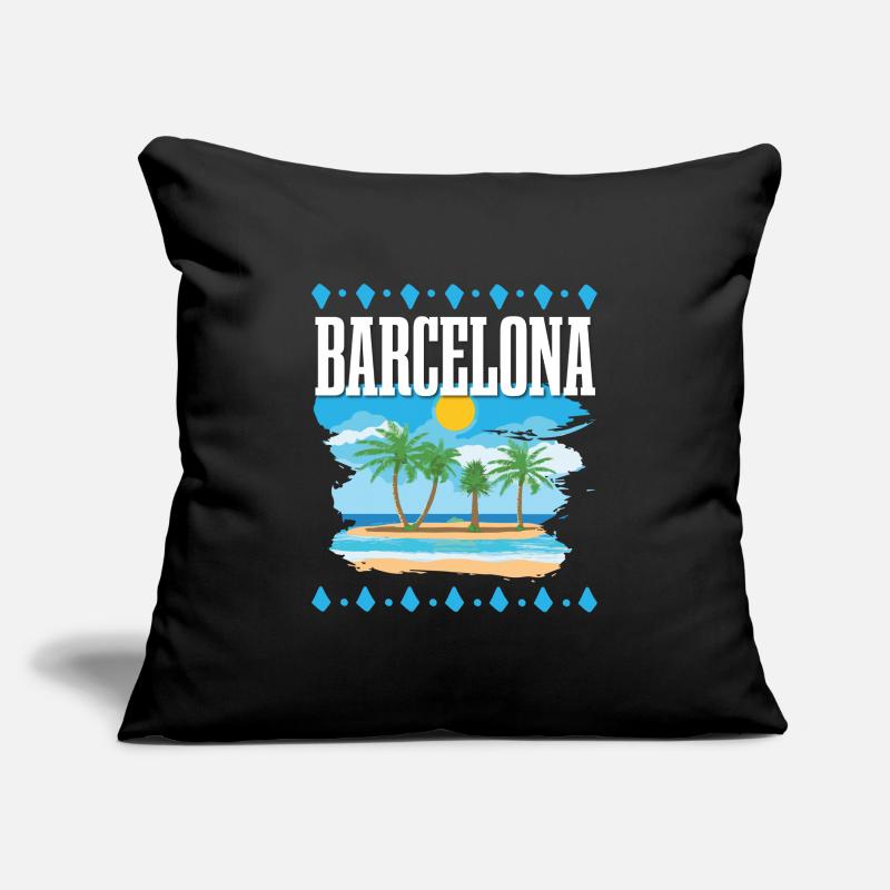 Barcelone Housse de coussin décorative 45 x 45 cm