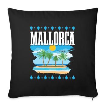 Majorca - Sofa pillowcase 17,3'' x 17,3'' (45 x 45 cm) - black - Front
