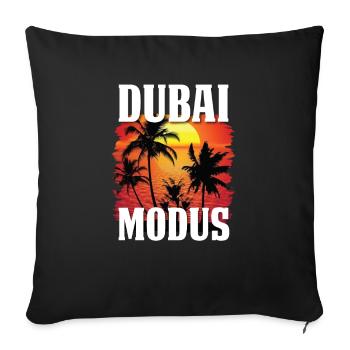 Dubai Mode - Sofa pillowcase 17,3'' x 17,3'' (45 x 45 cm) - black - Front