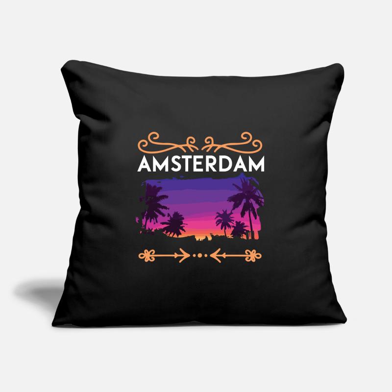 Amsterdam Housse de coussin décorative 45 x 45 cm