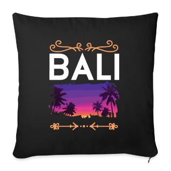 Bali - Sofa pillowcase 17,3'' x 17,3'' (45 x 45 cm) - black - Front