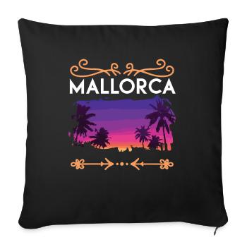 Majorca - Sofa pillowcase 17,3'' x 17,3'' (45 x 45 cm) - black - Front