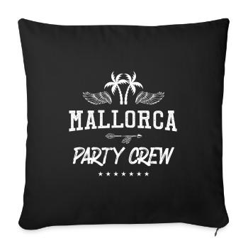 Équipage de fête de Majorque - Housse de coussin décorative 45 x 45 cm - noir - Devant