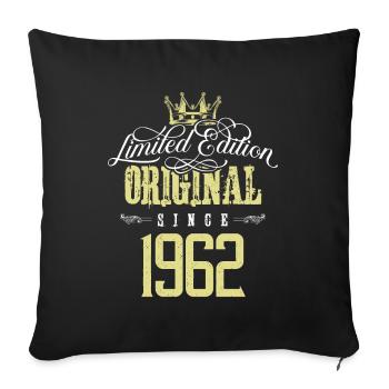 Édition limitée 1962 - Housse de coussin décorative 45 x 45 cm - noir - Devant