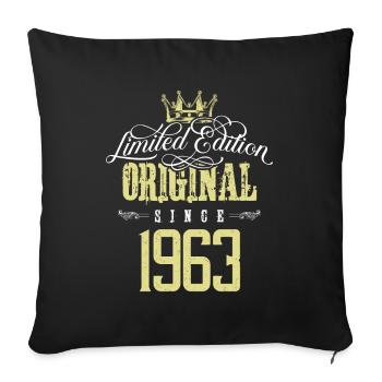Édition limitée 1963 - Housse de coussin décorative 45 x 45 cm - noir - Devant