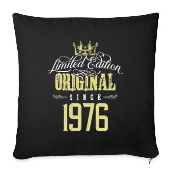 Édition limitée 1976 - Housse de coussin décorative 45 x 45 cm - noir - Devant