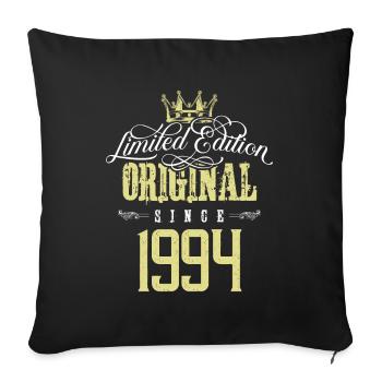 Édition limitée 1994 - Housse de coussin décorative 45 x 45 cm - noir - Devant