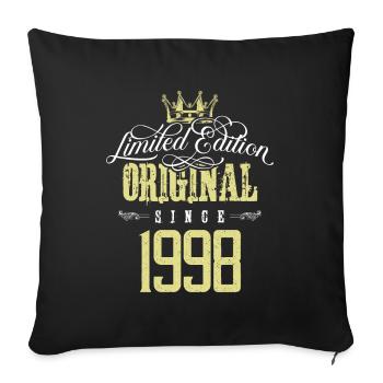 Édition limitée 1998 - Housse de coussin décorative 45 x 45 cm - noir - Devant