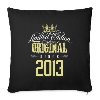 2013 limited edition - Sofakissenbezug 45 x 45 cm - Schwarz - Vorne