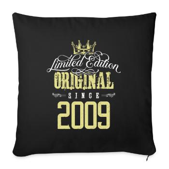 Édition limitée 2009 - Housse de coussin décorative 45 x 45 cm - noir - Devant