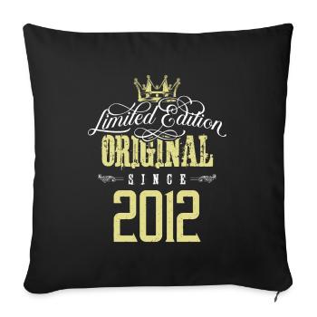 2012 limited edition - Sofa pillowcase 17,3'' x 17,3'' (45 x 45 cm) - black - Front