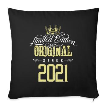 Édition limitée 2021 - Housse de coussin décorative 45 x 45 cm - noir - Devant