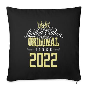 Édition limitée 2022 - Housse de coussin décorative 45 x 45 cm - noir - Devant