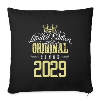 2029 limited edition - Sofa pillowcase 17,3'' x 17,3'' (45 x 45 cm) - black - Front