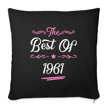 1961 best of - Sofa pillowcase 17,3'' x 17,3'' (45 x 45 cm) - black - Front