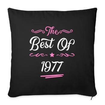1977 best of - Sofa pillowcase 17,3'' x 17,3'' (45 x 45 cm) - black - Front