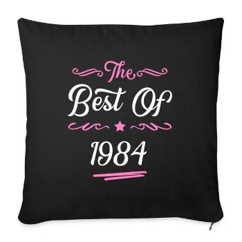 1984 best of - Sofa pillowcase 17,3'' x 17,3'' (45 x 45 cm) - black - Front