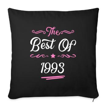1993 best of - Sofa pillowcase 17,3'' x 17,3'' (45 x 45 cm) - black - Front