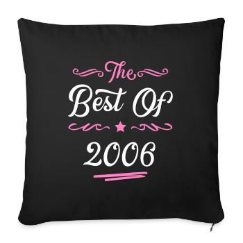 2006 best of - Sofa pillowcase 17,3'' x 17,3'' (45 x 45 cm) - black - Front