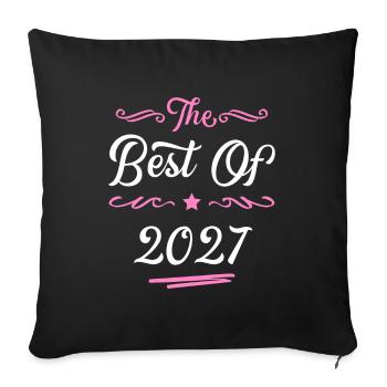 2027 best of - Sofa pillowcase 17,3'' x 17,3'' (45 x 45 cm) - black - Front