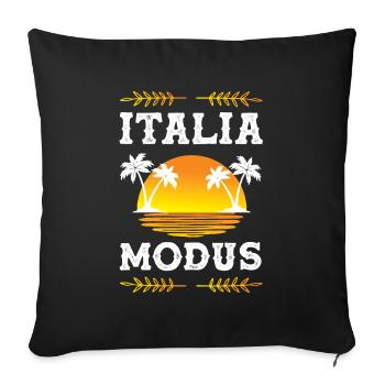 Italia Mode - Sofa pillowcase 17,3'' x 17,3'' (45 x 45 cm) - black - Front