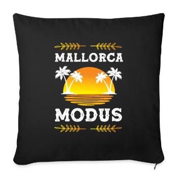 Mallorca Mode - Sofa pillowcase 17,3'' x 17,3'' (45 x 45 cm) - black - Front