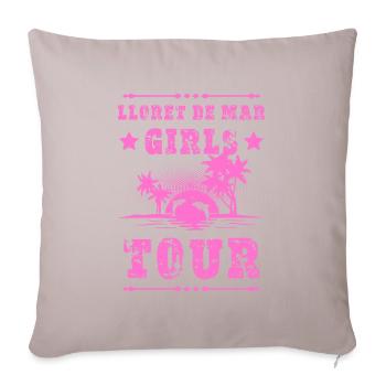 Tournée des filles de Lloret De Mar - Housse de coussin décorative 45 x 45 cm - taupe clair - Devant