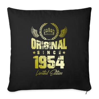 1954 limited edition - Sofa pillowcase 17,3'' x 17,3'' (45 x 45 cm) - black - Front