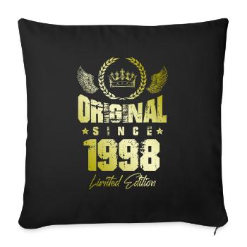 Édition limitée 1998 - Housse de coussin décorative 45 x 45 cm - noir - Devant