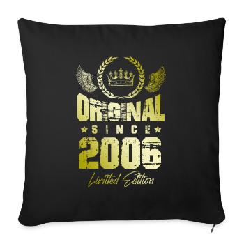 Édition limitée 2006 - Housse de coussin décorative 45 x 45 cm - noir - Devant