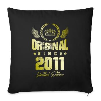 2011 limited edition - Sofa pillowcase 17,3'' x 17,3'' (45 x 45 cm) - black - Front