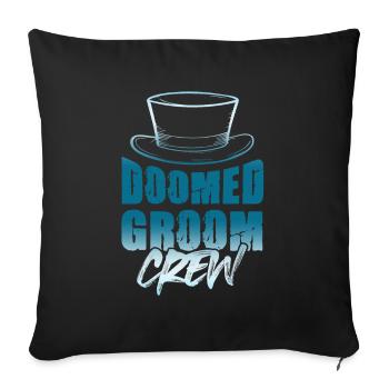équipage de toilettage - Housse de coussin décorative 45 x 45 cm - noir - Devant