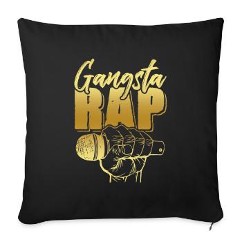 Gangsta Rap - Housse de coussin décorative 45 x 45 cm - noir - Devant