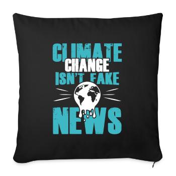 la protection des changements climatiques; - Housse de coussin décorative 45 x 45 cm - noir - Devant