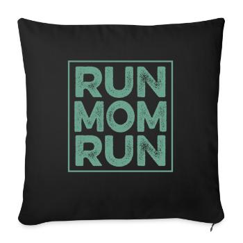 race mama mom - Sofa pillowcase 17,3'' x 17,3'' (45 x 45 cm) - black - Front
