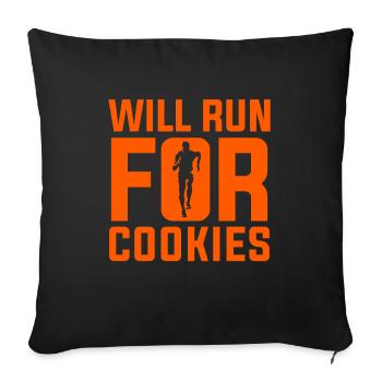 race for biscuits - Sofa pillowcase 17,3'' x 17,3'' (45 x 45 cm) - black - Front