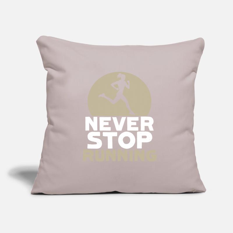 never stop running Sofa pillowcase 17,3'' x 17,3'' (45 x 45 cm)