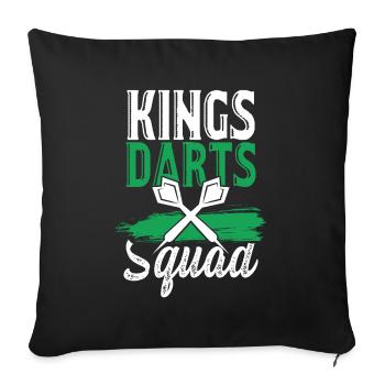 king dart - Sofa pillowcase 17,3'' x 17,3'' (45 x 45 cm) - black - Front