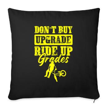 bmx rider - Sofa pillowcase 17,3'' x 17,3'' (45 x 45 cm) - black - Front