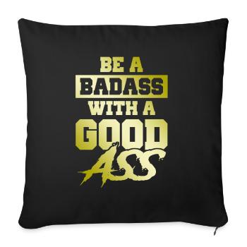 truth in love - Sofa pillowcase 17,3'' x 17,3'' (45 x 45 cm) - black - Front