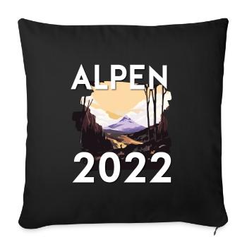 Alps 2022 - Sofa pillowcase 17,3'' x 17,3'' (45 x 45 cm) - black - Front