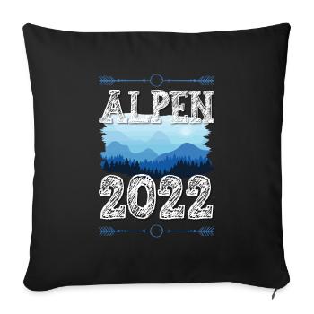 Alps 2022 - Sofa pillowcase 17,3'' x 17,3'' (45 x 45 cm) - black - Front