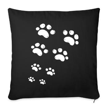 J aime mon chien - Housse de coussin décorative 45 x 45 cm - noir - Devant
