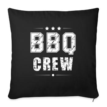 Équipe de barbecue - Housse de coussin décorative 45 x 45 cm - noir - Devant