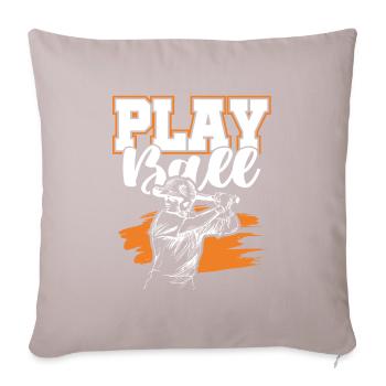 Baseball Sports - Sofa pillowcase 17,3'' x 17,3'' (45 x 45 cm) - light taupe - Front