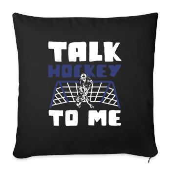 Field Hockey Sports - Sofa pillowcase 17,3'' x 17,3'' (45 x 45 cm) - black - Front