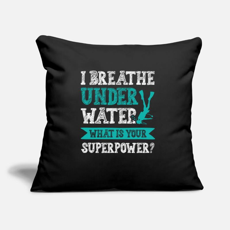Diving Superpower Sofa pillowcase 17,3'' x 17,3'' (45 x 45 cm)